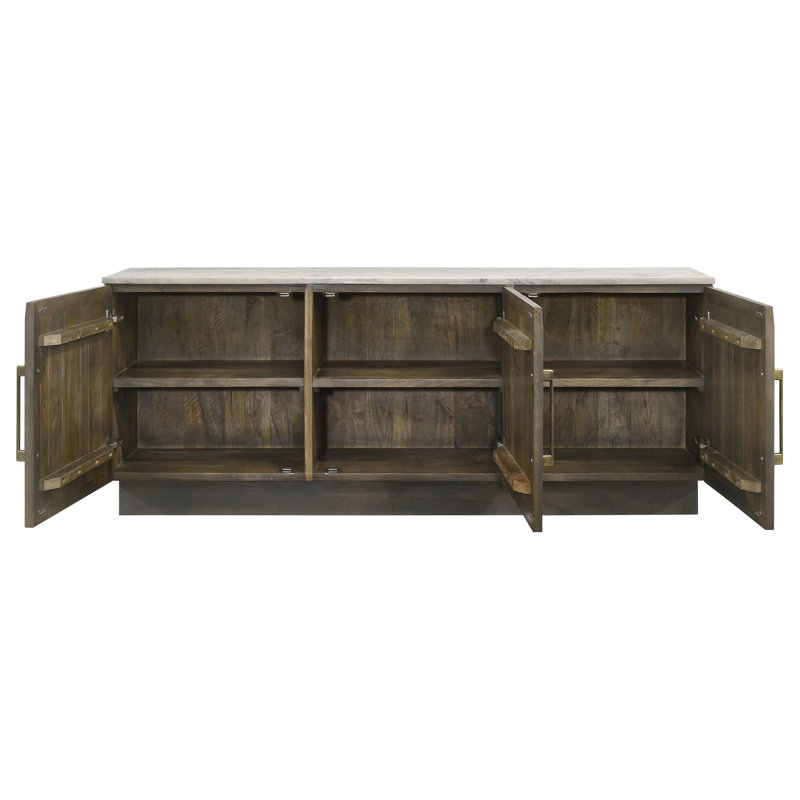 3-door Marble Top Sideboard Buffet