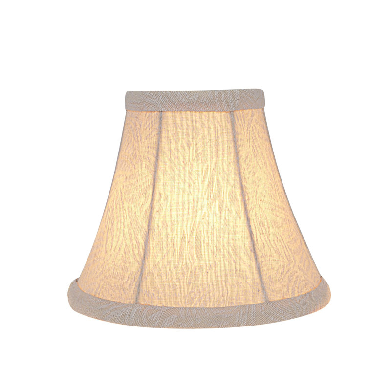 Abat-jour en lin de style candélabre à cloche de 5 po (attache) beige