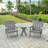Amalfi Folding HDPE Outdoor Adirondack Chair-1790042047