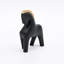 Abstract Horse Sculpture – Black Matte Polyresin Table Décor (20 cm) 