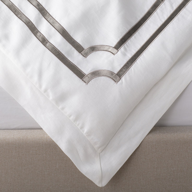 Soho Velvet Duvet Cover, Ice Silver, Queen Duvet Cover