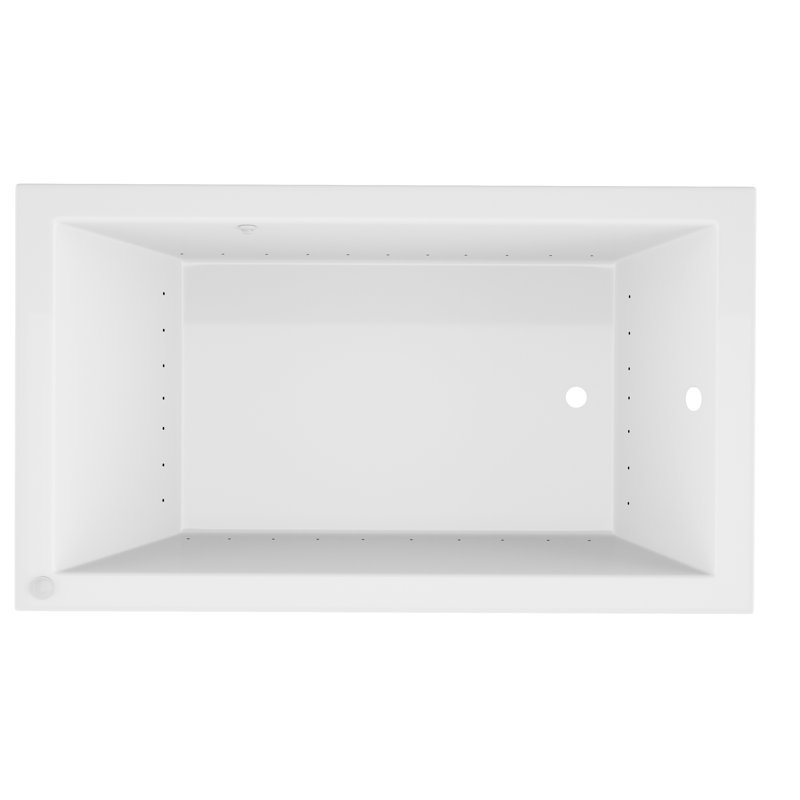 Guadeloupe 72'' x 42'' Air Acrylic Bathtub, Left