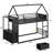 Duo Bunk Bed Twin Over Twin with Drawers,Hall Tree and Guardrail, Space Saving, No Box Spring Needed-925824246