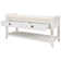 Banc de rangement en bois Alexandria, range-chaussures avec siège rembourré et tiroirs, banc de rangement polyvalent 