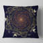 Orange Fractal Flower with Green - Floral Printed Pillow-30422405-30422409