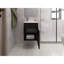 Lavabo de salle de bain Sutcliffe, noir-595715018