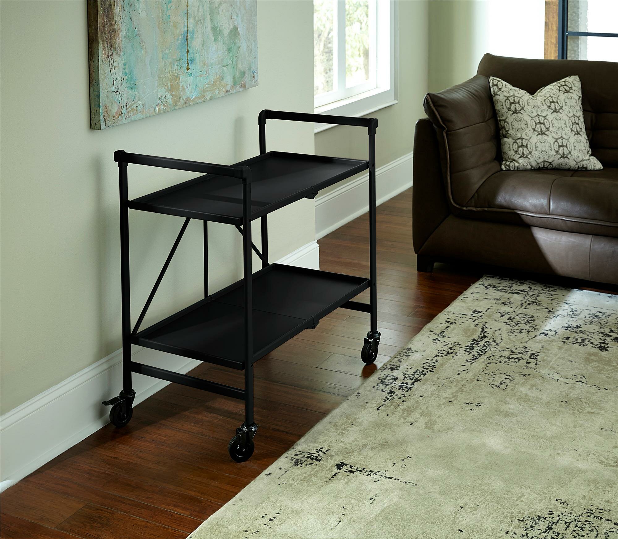 COSCO Indoor/Outdoor Folding Serving Cart with Wheels & Reviews | Wayfair