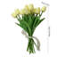 Faux fleurs artificielles en fausse soie avec lumière veilleuse kbndieu
