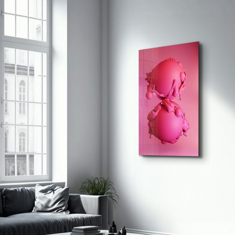 Peinture murale élégante en verre trempé 18,1 po x 28,3 po | 100% verre trempé, épaisseur: 0,16 pouce | Imprimé UV pour des couleurs éclatantes et une durabilité | Parfait pour la décoration intérieure et l'esthétique moderne
