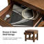 Table de bout en bois massif avec tiroir et station de charge Waynesville-957521954