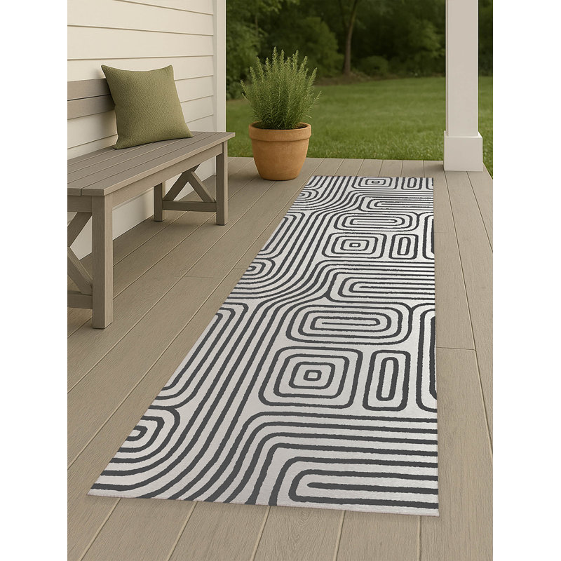 Timeless Walk Non-Slip Outdoor Rug, Runner 2'6" x 8'