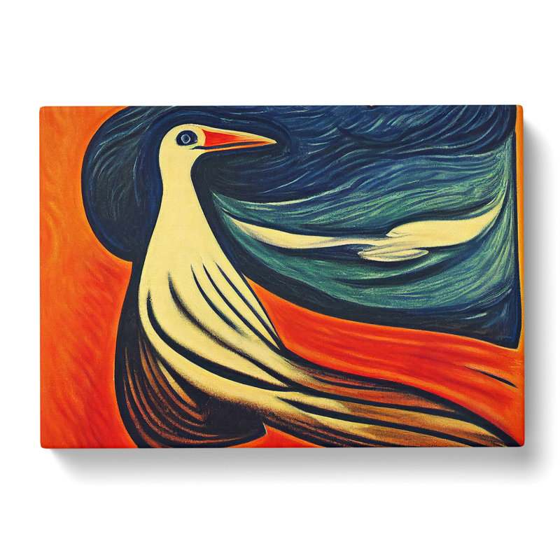 Ethereal Bird Abstract - Wrapped Canvas, 40cm H x 60cm W x 3cm D