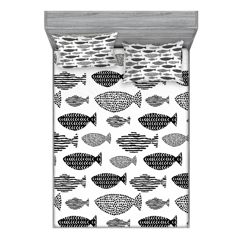 Ensemble de draps Minimalist, Taies d'oreiller pour grand lit