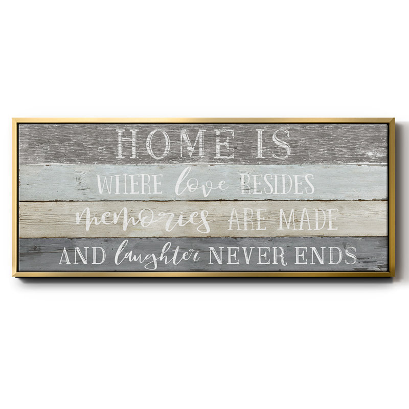 Home is Where- Framed Canvas