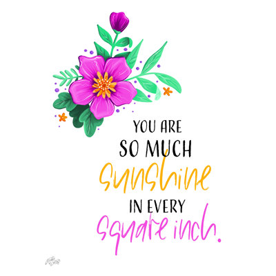 So So Sunshine - Impression sur toile tendue