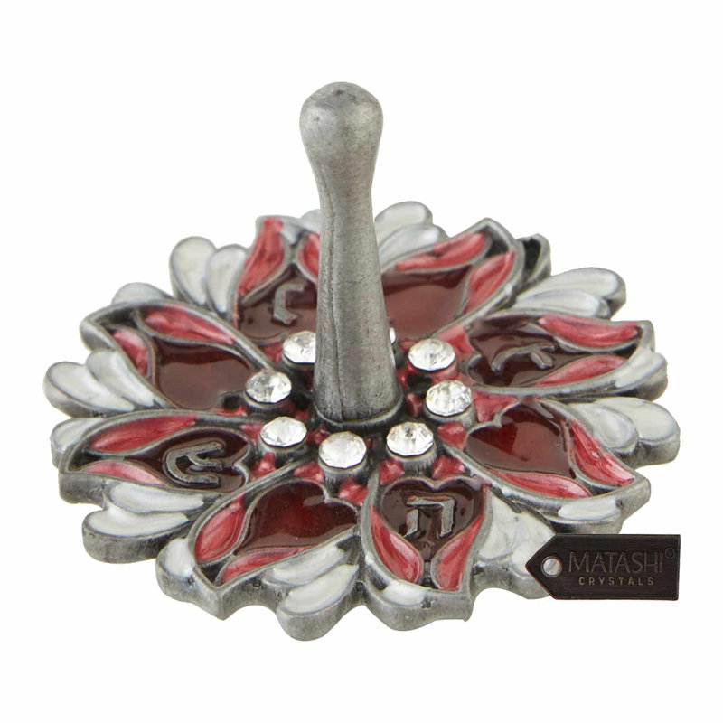 Stainless Steel Menorah, 6.5" H x3" W x 7.4" D