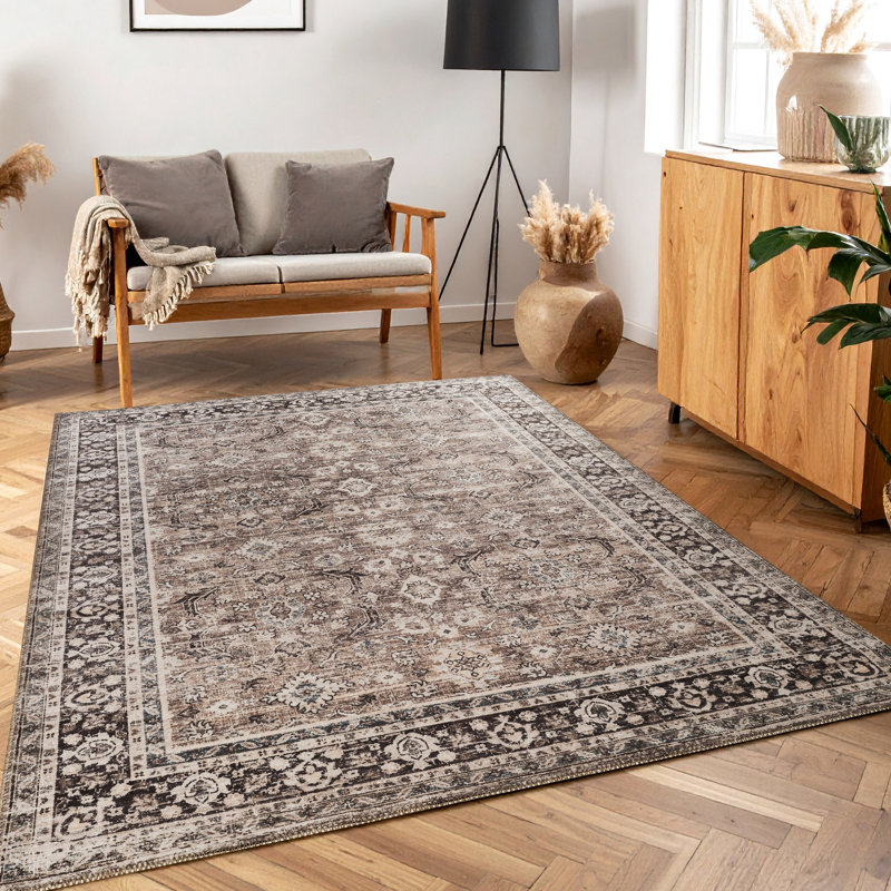 5 pi 3 po Tapis multicolore X 7, doux et élégant, durable, idéal pour les vestibules