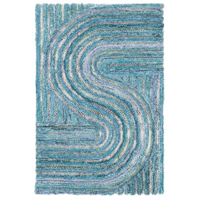 Stalvey Hand Tufted Performance Abstract Rug