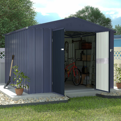 8 Ft. W x 8 Ft. D Steel Storage Shed