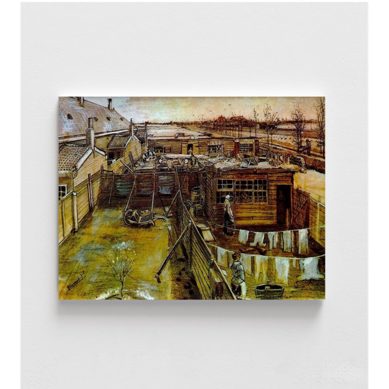 Reproduction d'art, atelier de charpentier vu de l'atelier d'artiste par Van Gogh, Vincent Van Gogh, Van Gogh Studio View