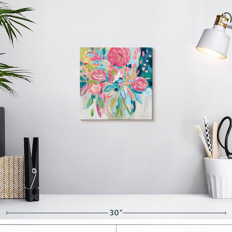 Harnek Summer Pink Floral, 10" H x 10" W
