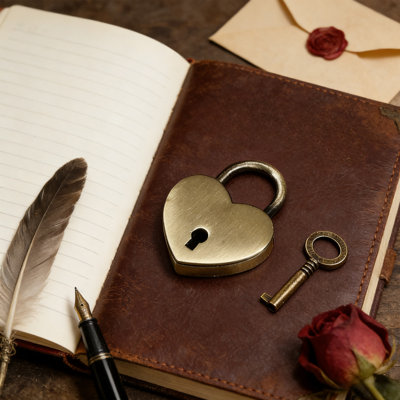 Heart-shaped Keychain Lock Day Gift For Couples As A Lock Accessory