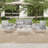 Steel 4-Pieces Coversation Set-407877521-407877520