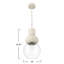 Luminaire suspendu en fer Cannon
