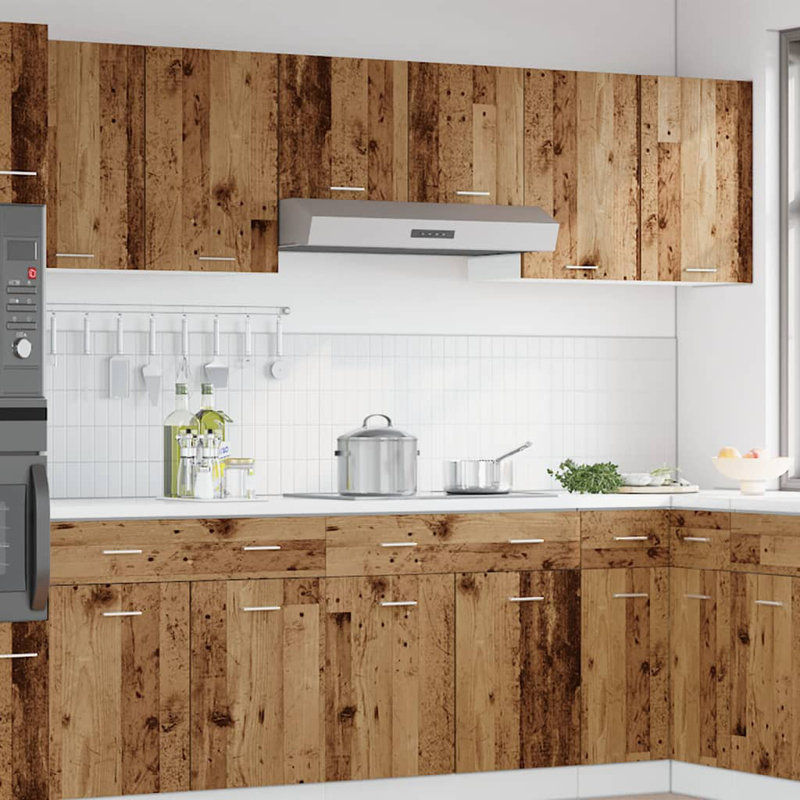 Rufaro Hanging Cabinet Lyon 80x31x60 cm Engineered Wood, Old Wood