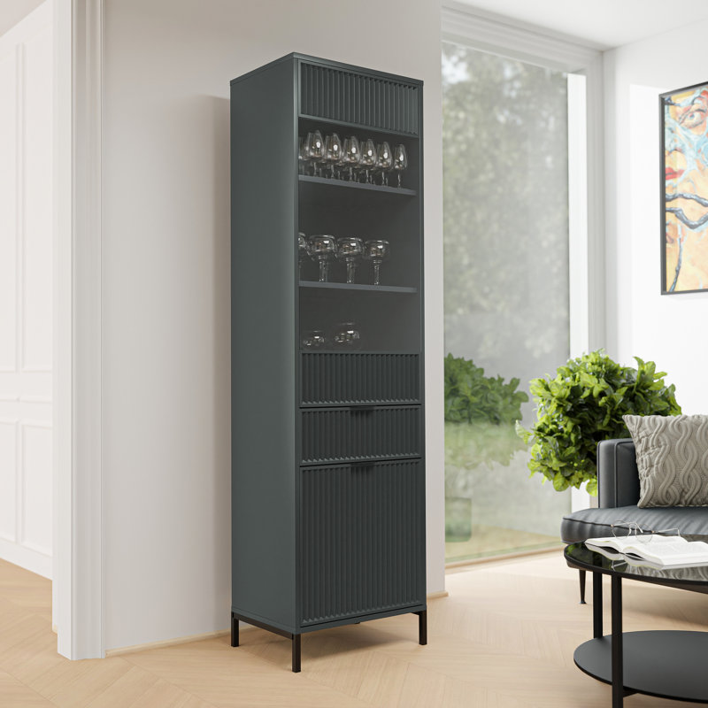 Crowden Display Cabinet, Green/Greenstone