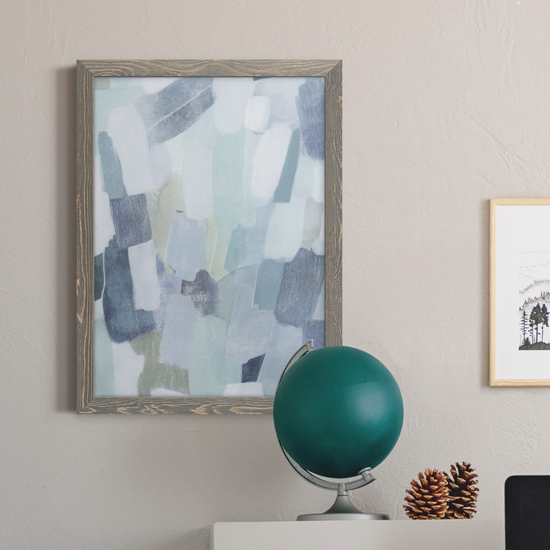 Dusky Gale I - peinture sur toile encadrée, gris, H 32 po x l 23 po x P 1 po