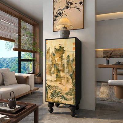 Armoire décorative avancée pour le salon