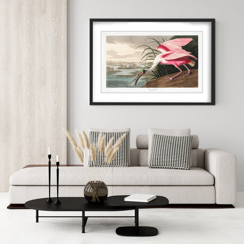 Nature Inspired Roseate Spoonbill From Birds Of America (1827), 24" H x 30" W