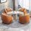 5 Piece Faux Leather Standard Living Room Set
