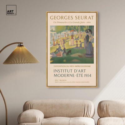 «Day in Paris», affiche d'art rétro sur toile par Art Remedy