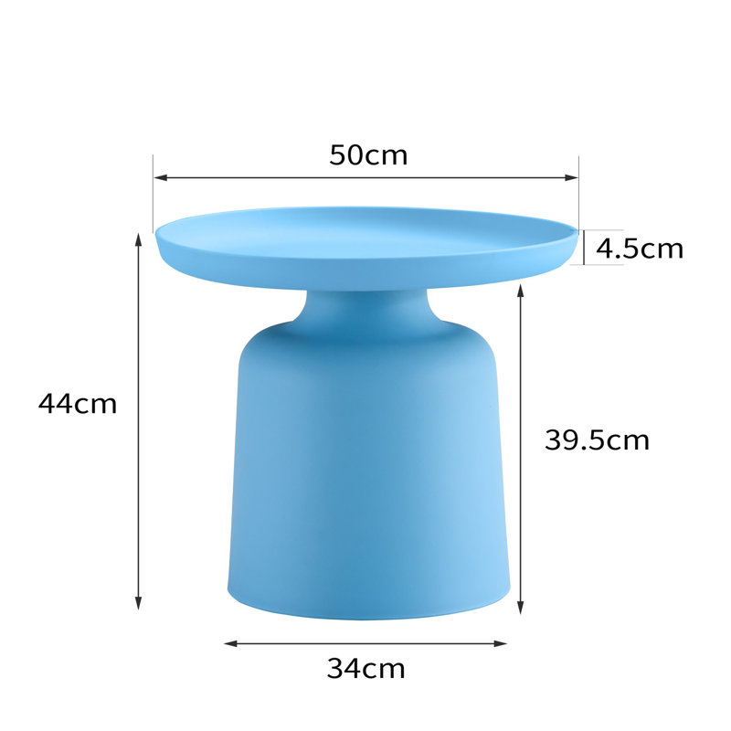 Living Room Side Table Small Coffee Table, Blue