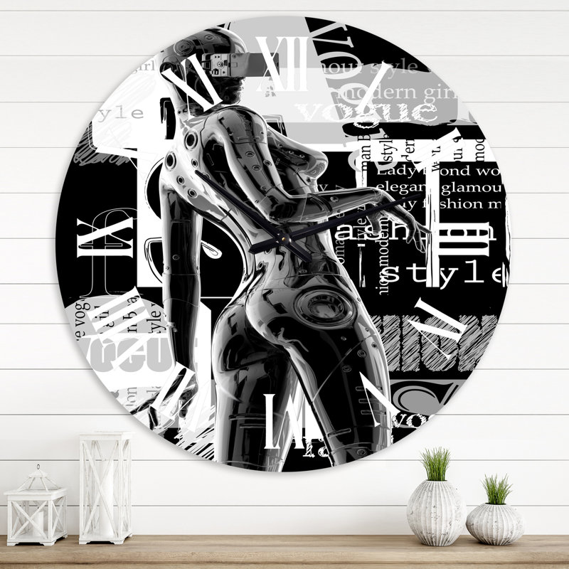 Horloge murale moderne Cyborg Body I, Grand