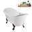 71" Streamline Clawfoot Tub,Tray,Drain and Clawfeet-101628946-102360907
