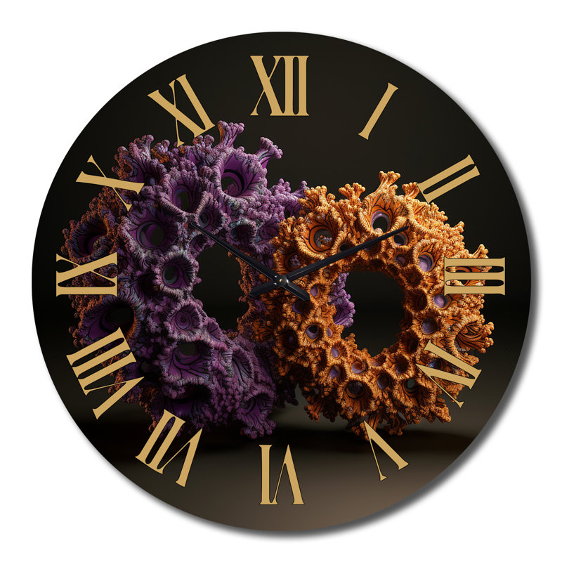 Horloge murale en métal Antopterylium, Très grand