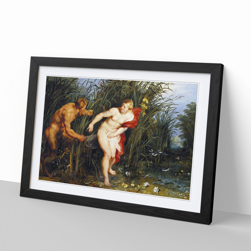 Sensation and Sensuality by Peter Paul Rubens - Picture Frame Painting, Black Framed, 36cm H x 48cm W x 2cm D