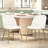 Modern Velvet Armless Side Dining Chairs-1480541484