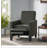 Linen Manual Push Back Recliner Chair-320699873