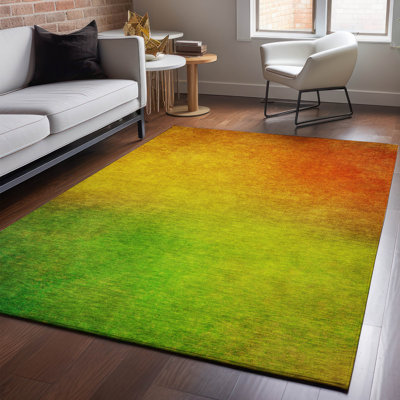 Premium Machine Washable Cerrito AMF583 Terracotta Rug