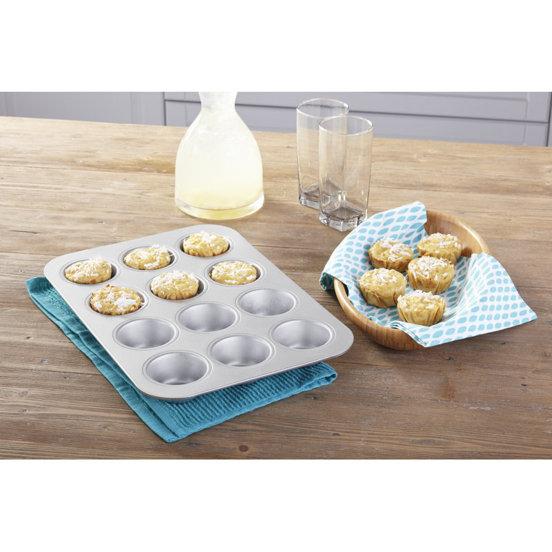 Heavy-Duty Nonstick 12-Cup Aluminized Steel Muffin Pan