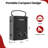 CAMPLUX 1.32 GPM 34,000 BTU Outdoor Portable Propane Tankless Water Heater with 1.2 GPM Water Pump Kit, Black
