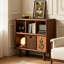 Bibliothèque standard en bois massif noyer moderne-1270313986