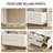 Modern cream style bathroom cabinet