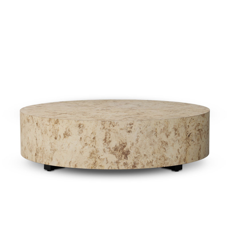 Hudson Coffee Table, Black, Bark Paper
