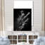 «Black and White Coral Plant - Beach & Ocean», reproduction sur toile-95884101-95884111