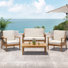 James Acacia 4 - Person Patio Conversation Set with Cushions